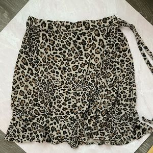 Cheetah Wrap Skirt